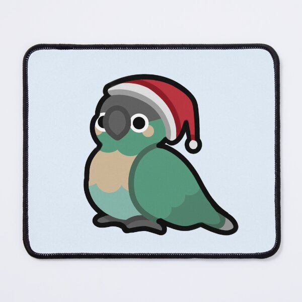 Item preview, X-Mas Birbs - Turquoise Green Cheek Conure designed and sold by blirbos.