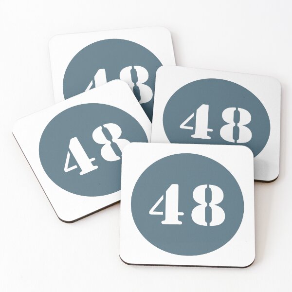 Item preview, Number Forty Eight (48) in Blue Circle designed and sold by Ching Teoh.