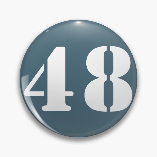 Item preview, Number Forty Eight (48) in Blue Circle designed and sold by Ching Teoh.