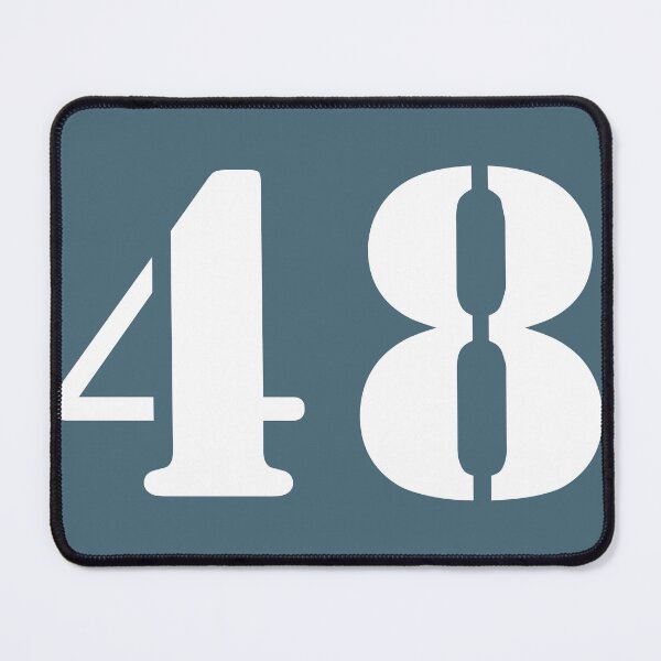 Item preview, Number Forty Eight (48) in Blue Circle designed and sold by Ching Teoh.