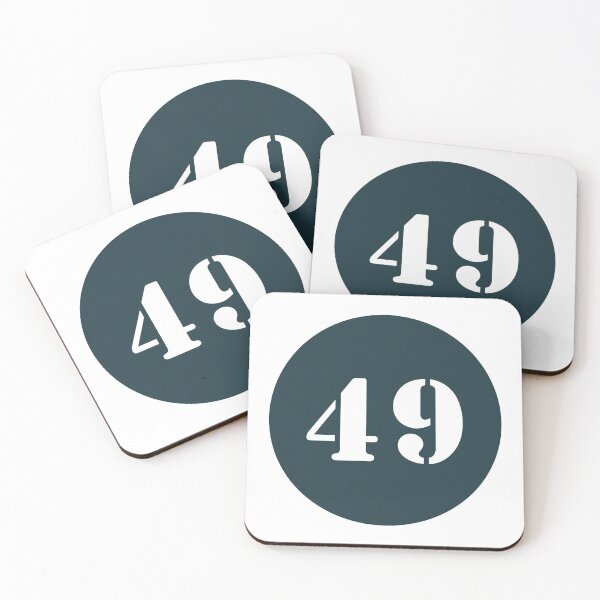 Item preview, Number Forty Nine (49) in Blue Circle designed and sold by Ching Teoh.