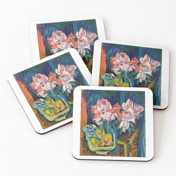 Item preview, Ernst Ludwig Kirchner Rosas rosadas (1918) designed and sold by TeeARTHY.