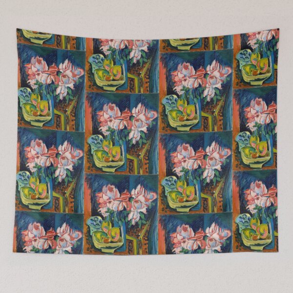 Item preview, Ernst Ludwig Kirchner Pink Roses (1918) designed and sold by TeeARTHY.