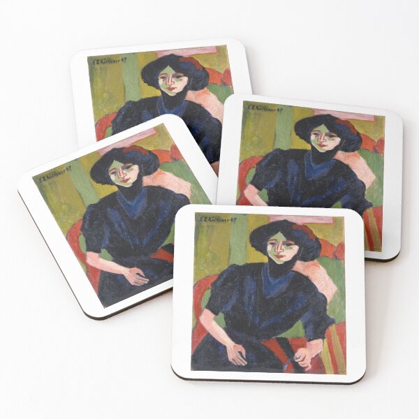 Item preview, Ernst Ludwig Kirchner Portrait of a Woman (1911) designed and sold by TeeARTHY.