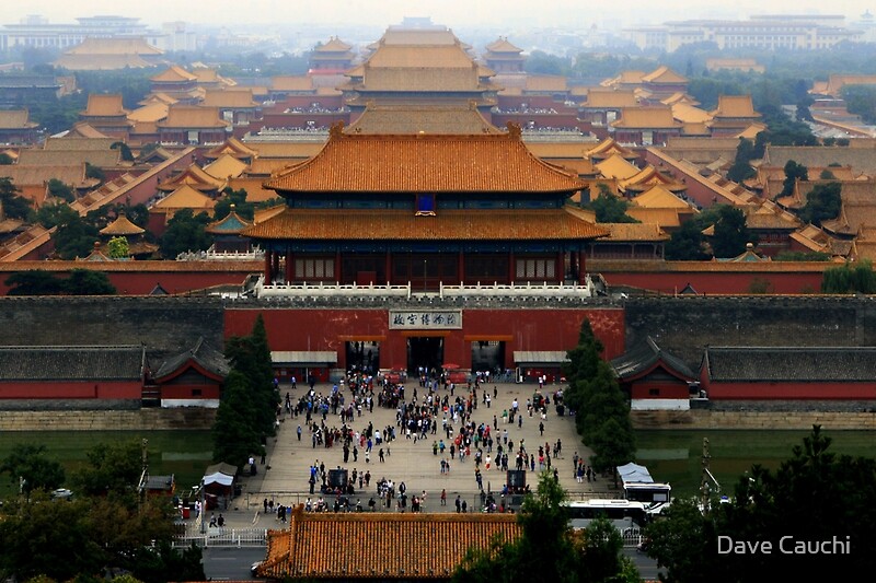 Как выглядит запретный город "Forbidden City - Beijing" by Dave Cauchi Redbubble