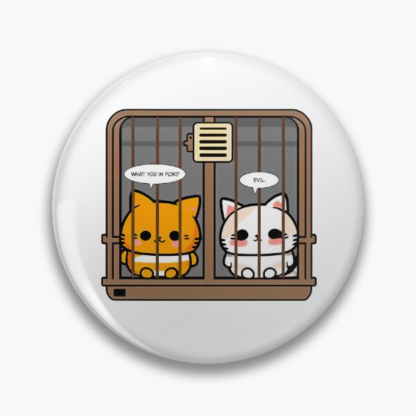 Artikelvorschau, Gefängnis Katzen Böse | Böse Katzen | Anime-Katzen | Kawaii-Katzen | Chibi-Katzen | Gefängniskatzen böse 007 entworfen und verkauft von Catcosm.
