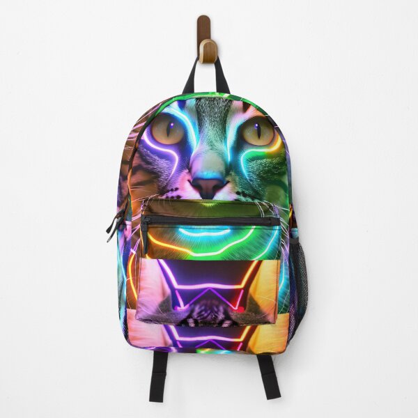Item preview, Neon Cat - Modern Digital Art designed and sold by Ai-michiart.