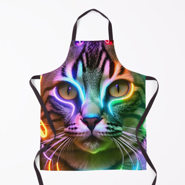 Item preview, Neon Cat - Modern Digital Art designed and sold by Ai-michiart.