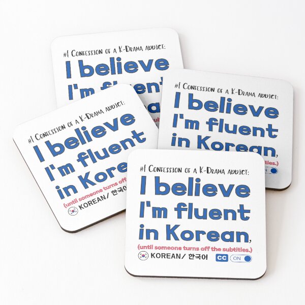 Item preview, #1 Confession of a K-drama Addict: I believe I'm fluent in Korean, Until Someone Turns Off The Subtitles designed and sold by SeoulJourner.