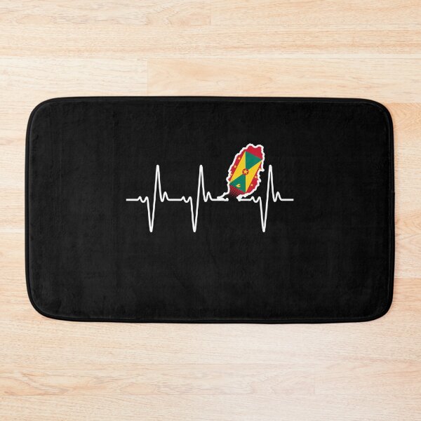 Item preview, Grenada Flag Pride Grenadian DNA Roots Heartbeat designed and sold by QueenOfPrint.