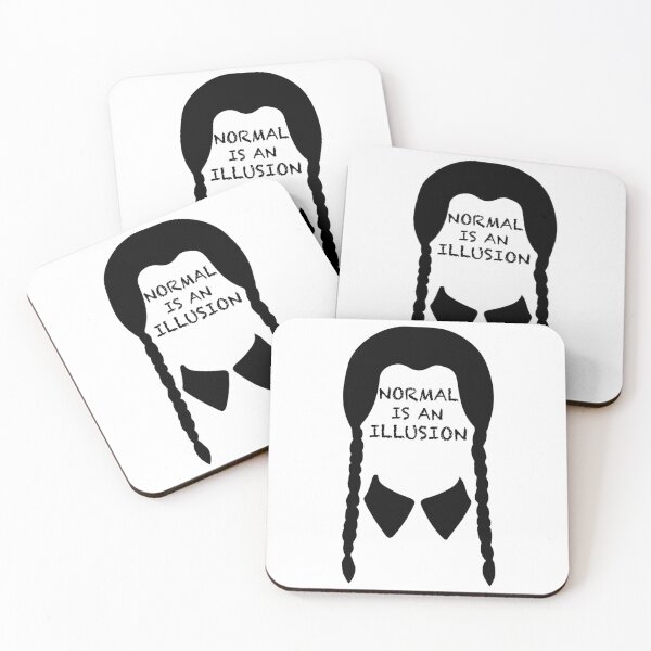 Item preview, Wednesday Addams - Normal is an Illusion designed and sold by RusticPinesCo.