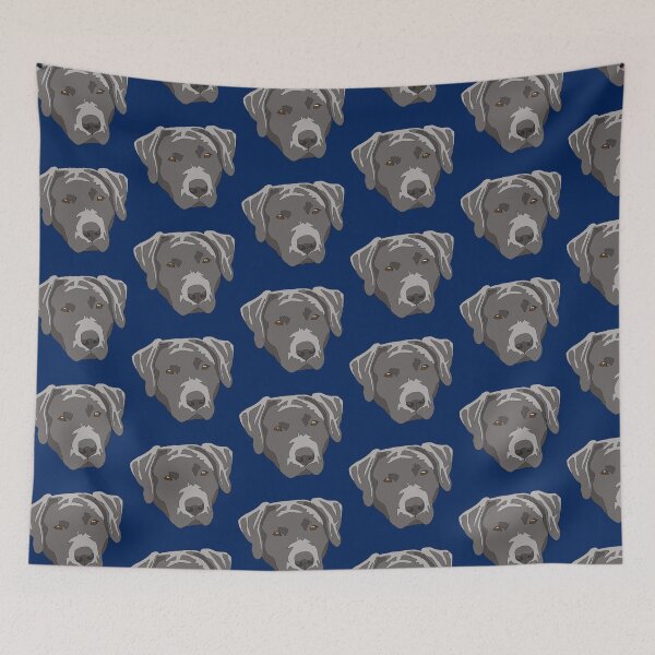Item preview, Silver lab face designed and sold by LeahcarsArt.