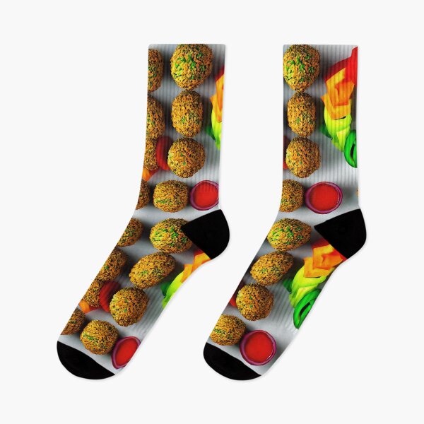 Item preview, Falafel Balls And Vegetables - Seamless Pattern designed and sold by Chubuter.