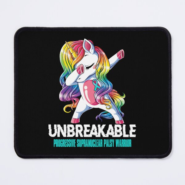 Artikelvorschau, Bewusstsein für progressive supranukleäre Lähmung - Unicorn Progressive Supranuclear Palsy Warrior Ribbon UNBREAKABLE entworfen und verkauft von Fernandezf.