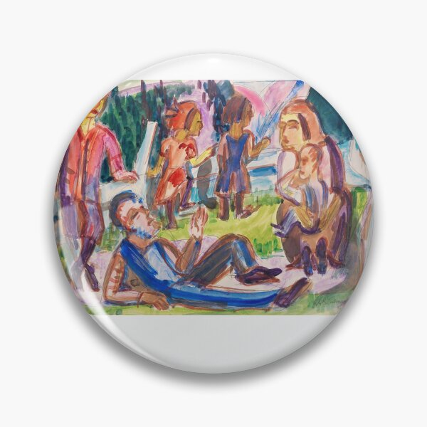 Item preview, Ernst Ludwig Kirchner Familie auf der Wiese (1922) designed and sold by TeeARTHY.