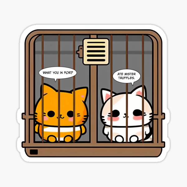 "Jail Cats Mister Truffles Bad Cats Anime Cats Kawaii Cats