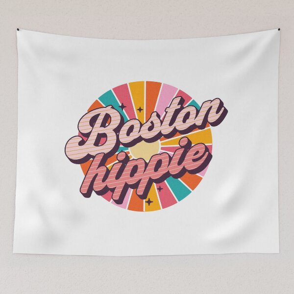 Item preview, Boston Hippie - Gift For Hippies - State Of Massachusetts designed and sold by AlanPhotoArt.