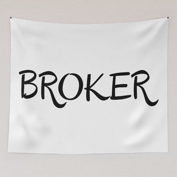 Item preview, "Broker" | Elegant Handwritten Lettering designed and sold by BunchOfWords.
