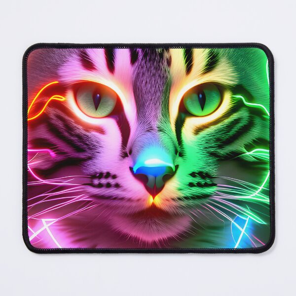 Item preview, Neon Cat - Modern Digital Art designed and sold by Ai-michiart.