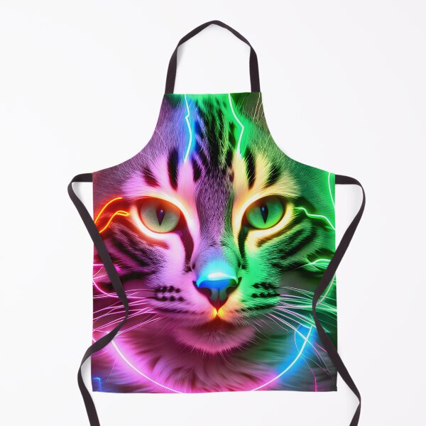 Item preview, Neon Cat - Modern Digital Art designed and sold by Ai-michiart.