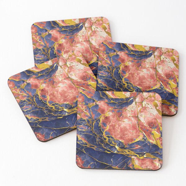 Item preview, Blue Red Abstract Marble 2 designed and sold by cesartorresart.