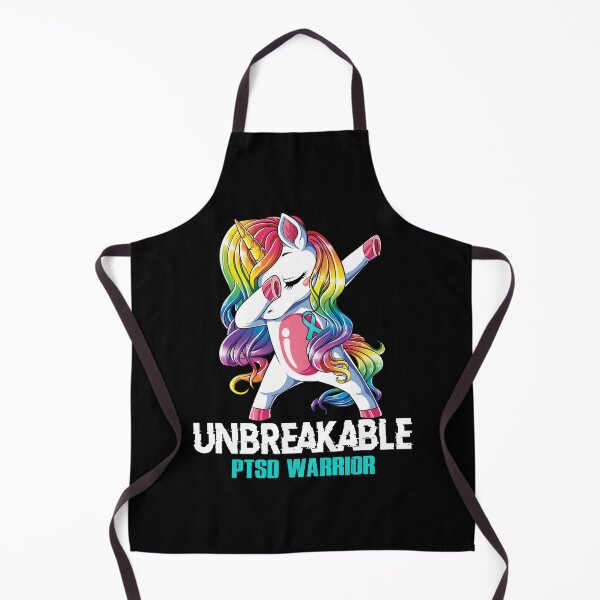 Item preview, PTSD Awareness - Unicorn PTSD Warrior Ribbon UNBREAKABLE designed and sold by Fernandezf.