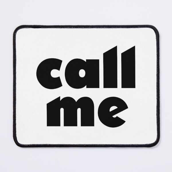 Item preview, "call me" | Big Bold Lettering designed and sold by BunchOfWords.