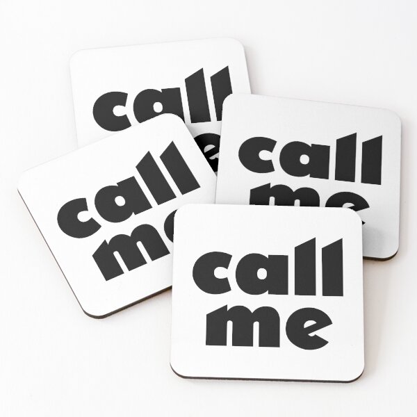 Item preview, "call me" | Big Bold Lettering designed and sold by BunchOfWords.