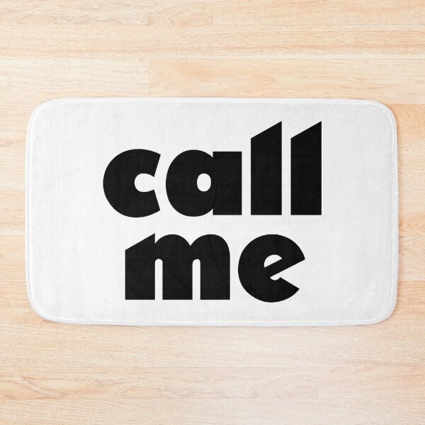 Item preview, "call me" | Big Bold Lettering designed and sold by BunchOfWords.