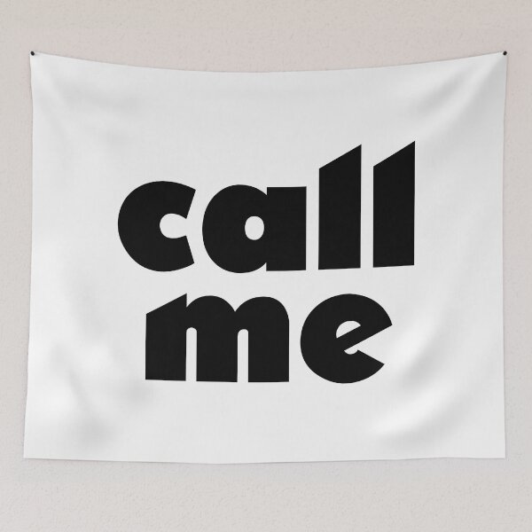 Item preview, "call me" | Big Bold Lettering designed and sold by BunchOfWords.