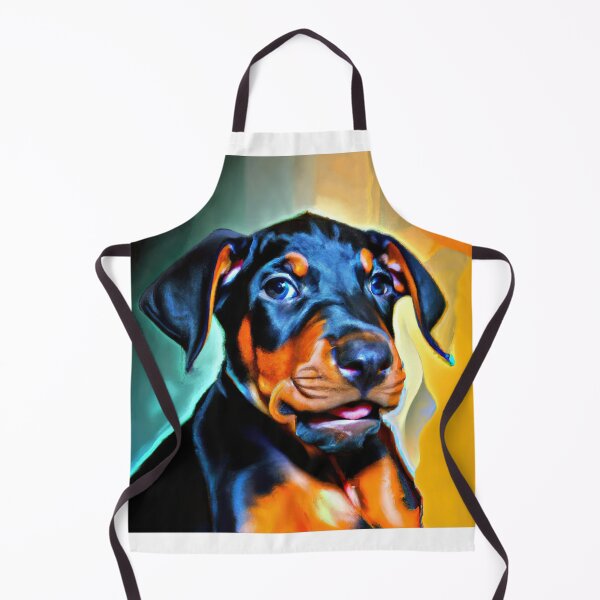 Item preview, Doberman Pinscher puppy vibrant colors designed and sold by AIK9Artwork.