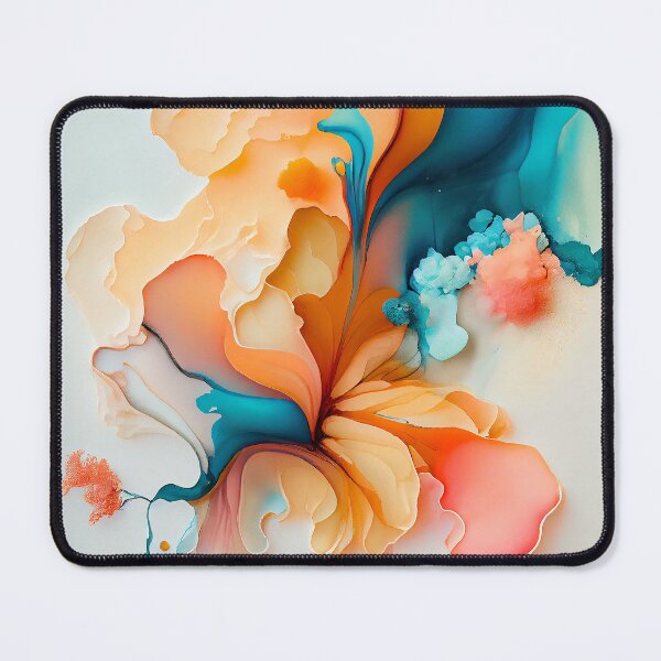 Item preview, Abstract fluid blending Yellow, blush and blue designed and sold by Ilze Lucero.