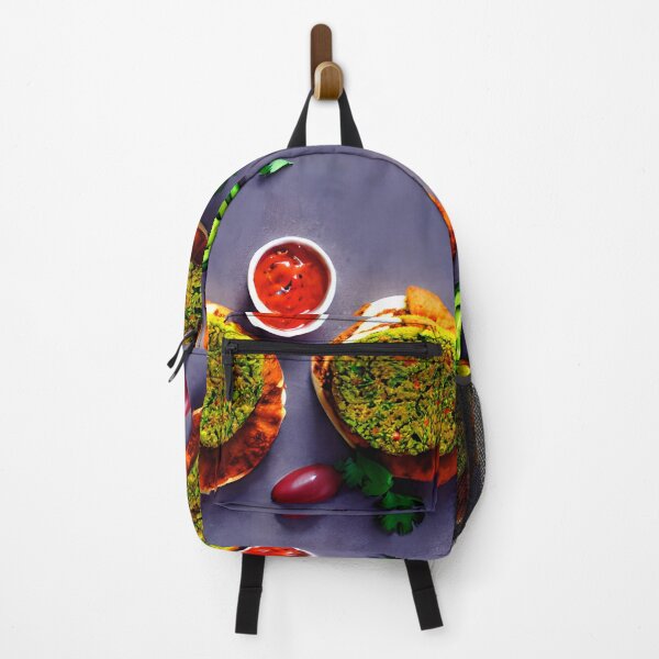 Item preview, Falafel Patty, Sauce And Vegetables - Seamless Pattern designed and sold by Chubuter.