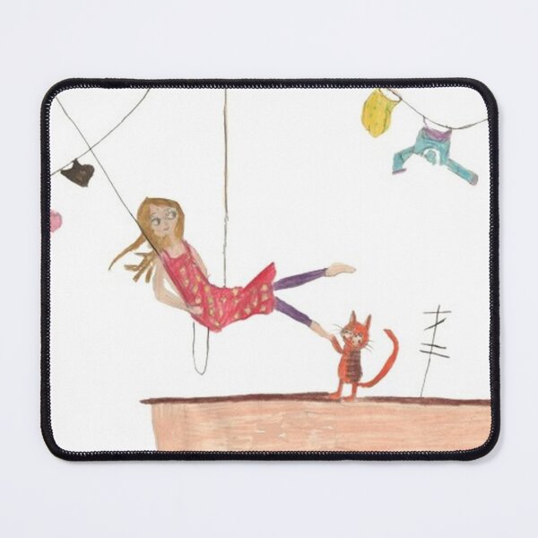 Item preview, Girl Swinging over Roof designed and sold by mila-ola.