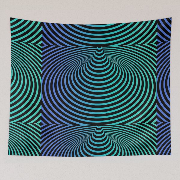 Item preview, Blue Spiral Optical Illusion designed and sold by sweetbelle.