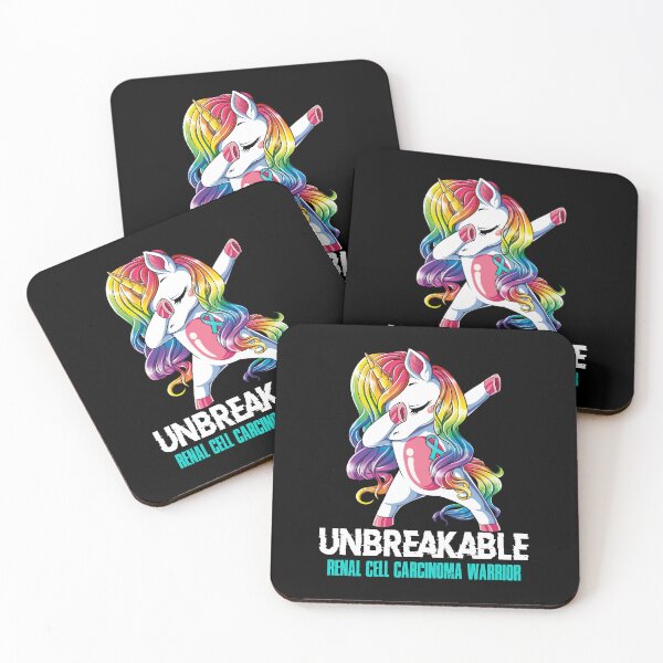 Item preview, Renal Cell Carcinoma Awareness - Unicorn Renal Cell Carcinoma Warrior Ribbon UNBREAKABLE designed and sold by Fernandezf.