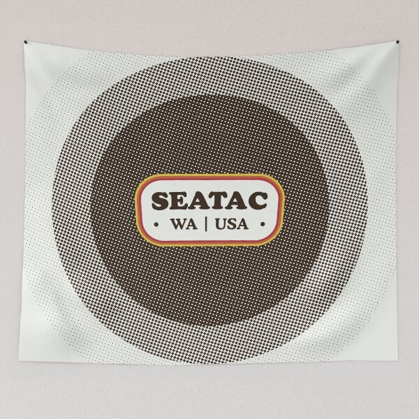 Item preview, SeaTac | Retro Badge designed and sold by retroready.