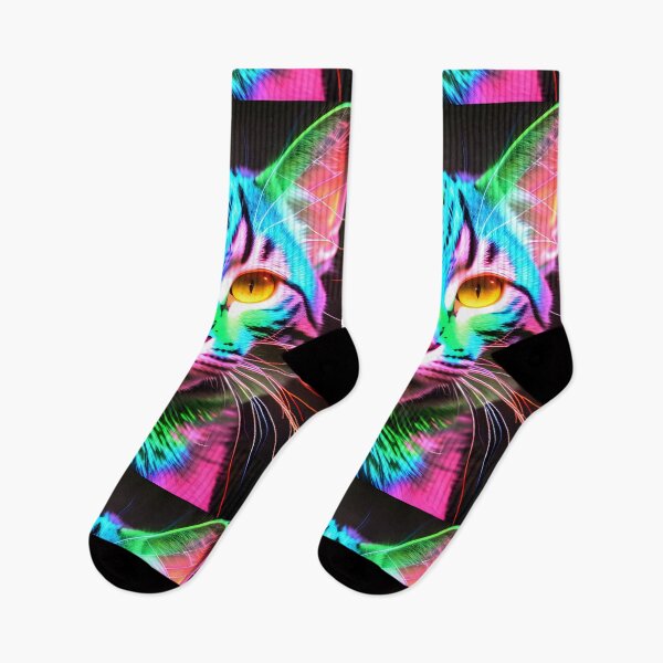 Item preview, Neon Cat - Modern Digital Art designed and sold by Ai-michiart.