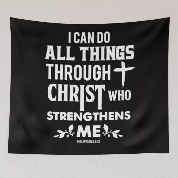 Item preview, All Things Through Jesus Christ Who Strengthens Me designed and sold by Rowena Jones.