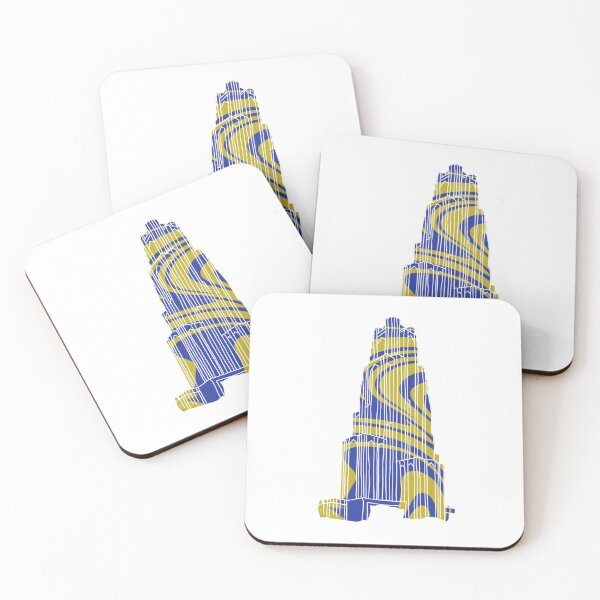 Item preview, Blue and yellow groovy - Cathedral of Learning designed and sold by marnilauren.