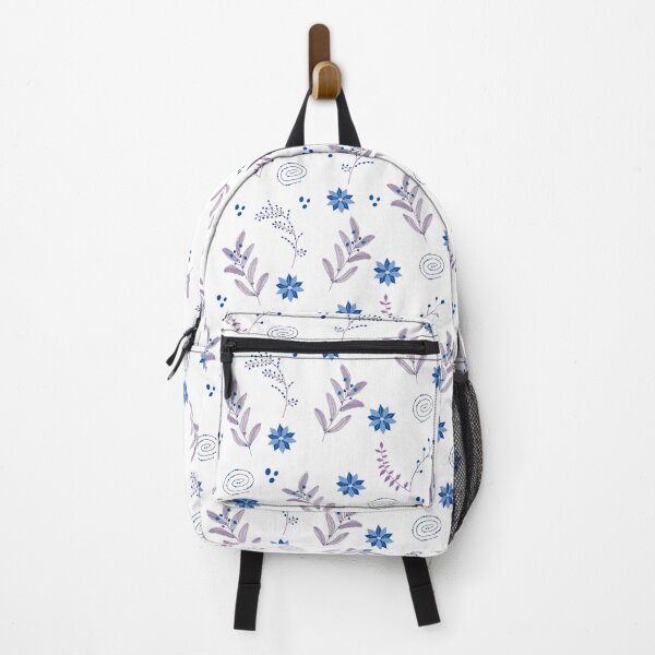 Item preview, Blue and White Watercolor Flowers & Vines designed and sold by Kate Correll.