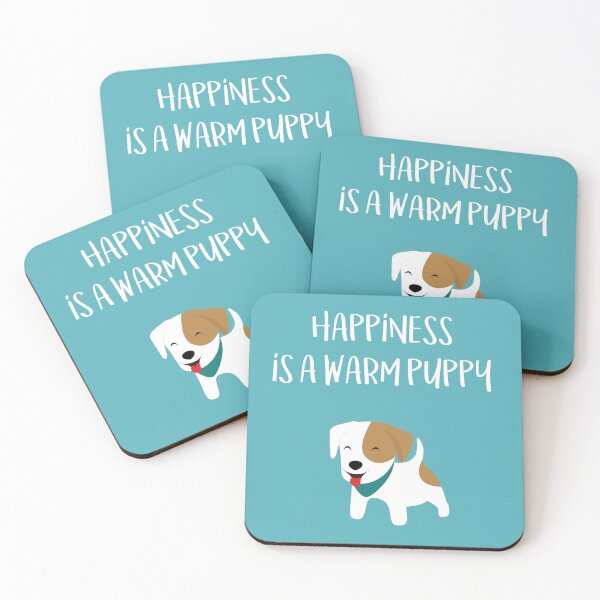 Item preview, Happiness is a warm puppy designed and sold by thewishdesigns.