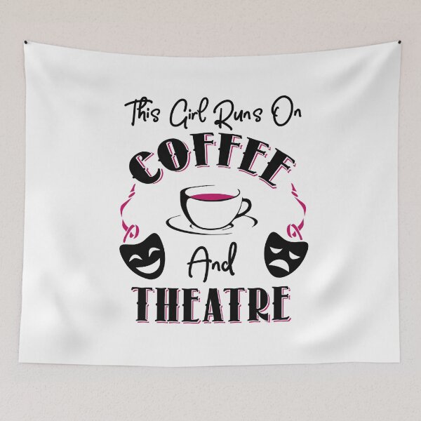 Item preview, This Girl Runs On Coffee and Musicals T-Shirt designed and sold by KsuAnn.