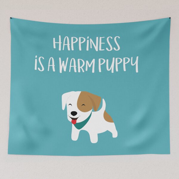 Item preview, Happiness is a warm puppy designed and sold by thewishdesigns.