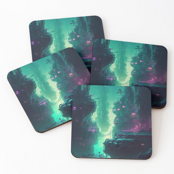 Item preview, Cyberpunk, Fallen to Atlantis designed and sold by AICreateWorlds.