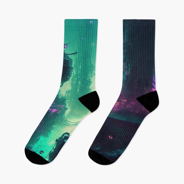 Item preview, Cyberpunk, Fallen to Atlantis designed and sold by AICreateWorlds.