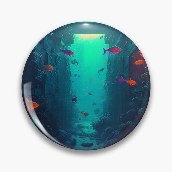 Item preview, Cyberpunk Underwater Biome designed and sold by AICreateWorlds.