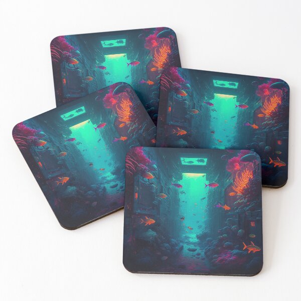 Item preview, Cyberpunk Underwater Biome designed and sold by AICreateWorlds.