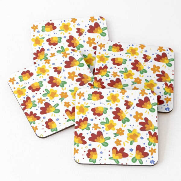 Item preview, Whimsical floral pattern designed and sold by beccainskeep.