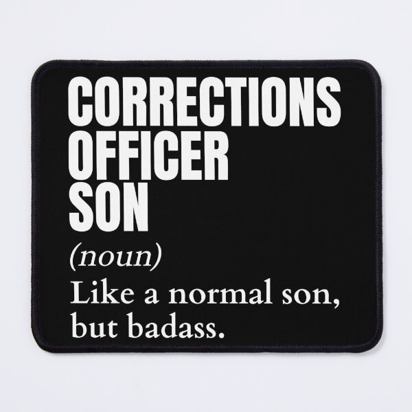 Item preview, Funny Badass Corrections Officer Son Definition designed and sold by EndlessFreedom.